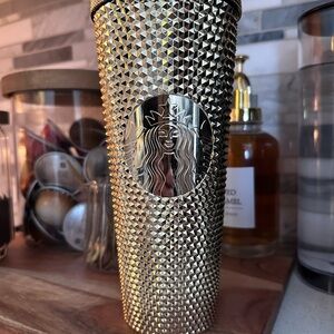 Starbucks Metallic Gold Textured Tumbler